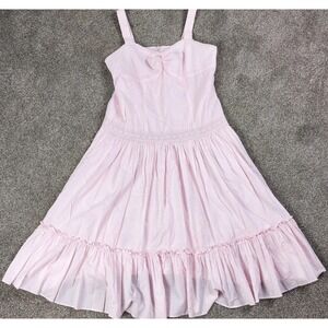 Sherri Martin New York Pink Tiered Ruffle Sundress Womens Size 12